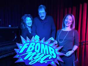 Photo Credit: Paul Weisgerber. From L A. E. Weisgerber, Ron Kolm, Amy Barone 3/1/2019 FBomb NYC Flash Fiction Reading Series.