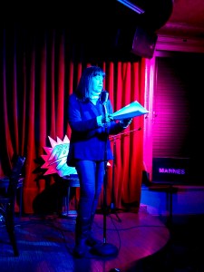 Patricia Carragon 3/1/2019 FBomb NYC Flash Fiction Reading Series. Photo Credit: A.E. Weisgerber.