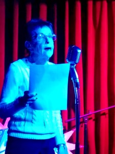 Linda Lerner 3/1/2019 FBomb NYC Flash Fiction Reading Series. Photo Credit: A.E. Weisgerber.