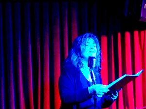 A. E. Weisgerber 3/1/2019 FBomb NYC Flash Fiction Reading Series. Photo Credit: Paul Weisgerber.